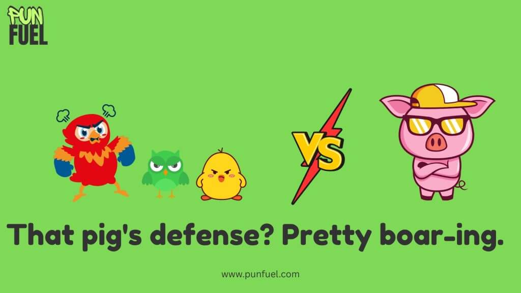 Angry Birds Pig Puns