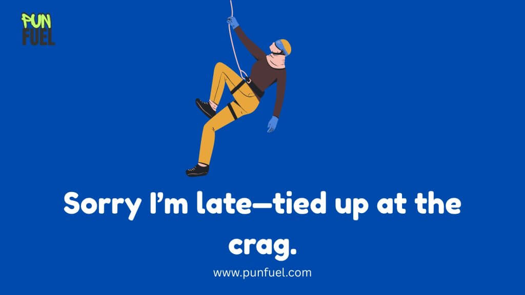 🧗 Rock Climbing Puns