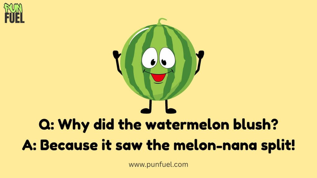 Funny question-answer watermelon puns
