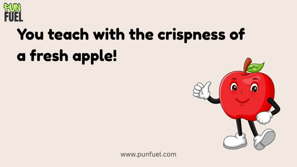 Apple puns for teachers