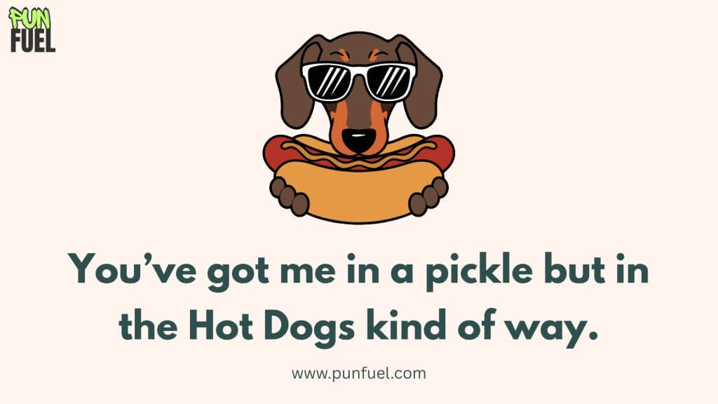 Hot Dog Valentine Puns