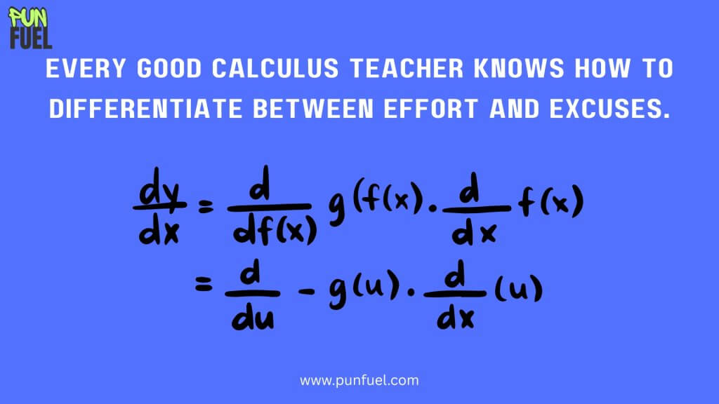 Calculus Puns For Teachers